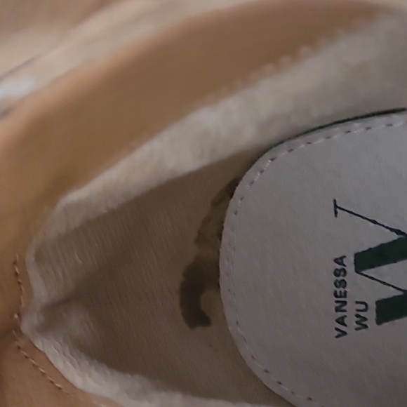 NWOT Vanessa Wu Anthropology brown suede ankle heel booties size 40 - Picture 4 of 10